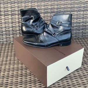 Louis Vuitton Men’s Black Leather Boots